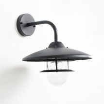 Am.pm Applique Da Esterno/bagno In Metallo, Noria Nero Taglie lampada