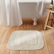 La Redoute Interieurs Tappeto Da Bagno Cotone Riciclato Tufté, Romane Beige Taglie 60 x 100 cm