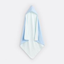 La Redoute Interieurs Mantella Da Bagno Cotone Garzato E Spugna, Croizic Blu Taglie 70 x 70 cm