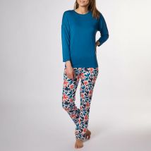 Naf Naf Pigiama Lungo Icone Verde Donna Taglie L