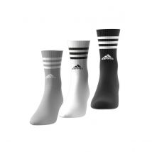 Adidas Performance Confezione Da 3 Paia Di Calze Alte Nero Taglie XL+