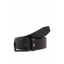 Tommy Hilfiger Cintura In Pelle Denton Matte 3,5 Cm Nero Uomo Taglie 90 cm
