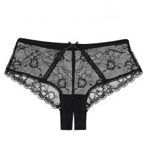 Suite Privee Culotte In Pizzo Con Spacco Nero Donna Taglie 50/52 (IT) - 46/48 (FR)