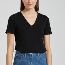 PETIT BATEAU T-shirt L'iconique, Scollo A V, Maniche Corte
