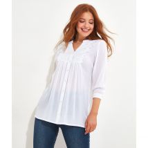Joe Browns Camicia Ricamata Scollo A V Beige Donna Taglie 38 (FR) - 42 (IT)