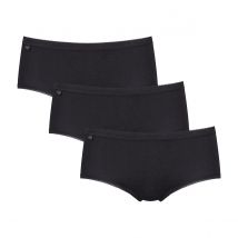 Sloggi Confezione Da 3 Slip Midi Basic Nero Donna Taglie 38 (FR) - 42 (IT)