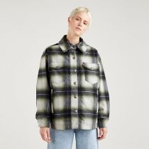 Levi's Giacca Corta A Quadri Nero Donna Taglie M