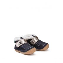 Kickers Scarpine Imbottite So Schuss, Suola Morbida Blu Bambina Taglie 23