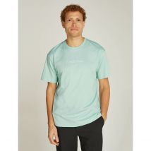 Calvin Klein T-shirt Girocollo Taglio Comfort Verde Uomo Taglie S