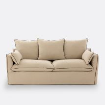 La Redoute Interieurs Copridivano, Lino Spesso, Odna Beige Taglie 4 posti