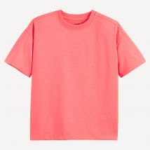 La Redoute Collections T-shirt Oversize, Scollo Rotondo E Maniche Corte, Dettaglio Ricamato Rosa Bambino Taglie 3 anni - 94 cm