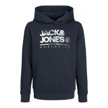 Jack & Jones Junior Felpa Con Cappuccio Blu Bambino Taglie 12 anni - 150 cm