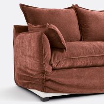 La Redoute Interieurs Copridivano In Poliestere Screziato, Odna Arancione Taglie 5 posti