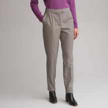 Anne Weyburn Pantaloni Affusolati, A Quadri Beige Donna Taglie 42 (FR) - 46 (IT)