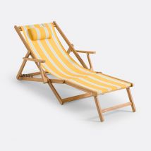 La Redoute Interieurs Chaise Longue Acacia E Tela, Veniza