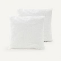 Am.pm Confezione Da 2 Cuscini Da Rivestire In Materiale Sintetico, In Bianco Taglie 45 x 45 cm