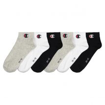 Champion Confezione Da 6 Paia Di Calze Basse Con Logo Nero Taglie 35/38