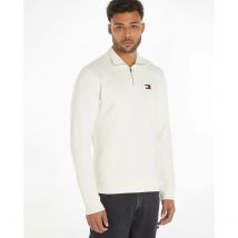 Tommy Jeans Felpa Con Metà Cerniera Beige Uomo Taglie S