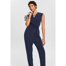 Esprit Tuta Intera Lunga Da Annodare In Vita Blu Donna Taglie S
