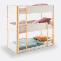 La Redoute Interieurs Letti A Castello 3 Posti Letto Meeting Bianco Taglie 90 x 190 cm