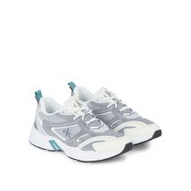 Calvin Klein Jeans Sneakers Retro Tennis In Mesh Grigio Uomo Taglie 43