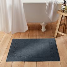 La Redoute Interieurs Tappeto Da Bagno Spugna Cotone Pettinato 1100g Kheops Nero Taglie 50 x 80 cm