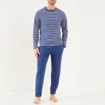 Dodo Pigiama A Righe Maniche Lunghe Blu Uomo Taglie XXL