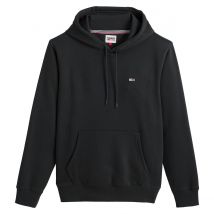 Tommy Jeans Felpa Con Cappuccio Regular Fleece, Cotone Bio Nero Uomo Taglie S
