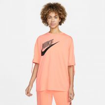 Nike T-shirt Sportiva Maniche Corte Arancione Donna Taglie M