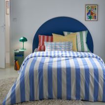 La Redoute Interieurs Copripiumone In Cotone, Hendaye Blu Blu Taglie 160 x 210 cm