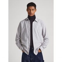 Pepe Jeans Camicia Dritta, Maniche Lunghe Bianco Uomo Taglie XL