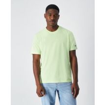 Camiseta manga corta cuello redondo, logotipo bordado