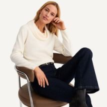 Jersey de cuello redondo, manga larga y tacto ultrasuave