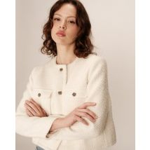 Chaqueta corta de tweed PRUNE
