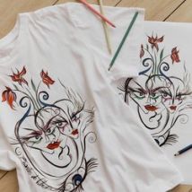 Camiseta, cuello redondo, manga corta, estampados gráficos