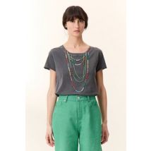 Camiseta de manga corta y cuello redondo, TORO BEADS