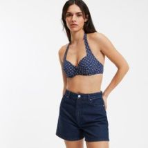 Sujetador de bikini de lunares envolvente