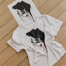 Camiseta, cuello redondo, manga corta, estampados gráficos