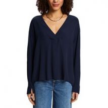 Blusa con cuello de pico