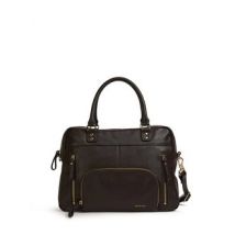 Bolso de mano de piel con cremallera, múltiples bolsillos MACY