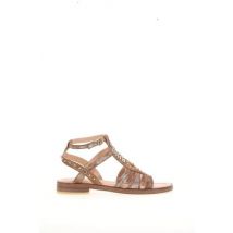 Sandalias planas de piel