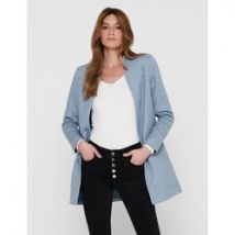 Chaqueta semilarga con cuello alto