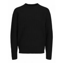 Jersey recto, cuello redondo, canalé inglés