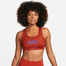Nike Brassière Nike Dri-fit Swoosh Sostegno Medio Arancione Donna Taglie XL