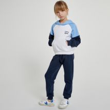 La Redoute Collections Completo Felpa + Pantalone Jogging In Felpa Blu Bambina Taglie 4 anni - 102 cm