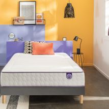 Merinos Completo Materasso Beauty Bed +rete A Doghe Grigio Taglie 160 x 200 cm