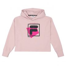 Fila Sudadera corta con capucha. Talla 156 cm (14 años). Color Rosa