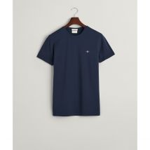 Gant T-shirt Slim Piqué Blu Uomo Taglie L