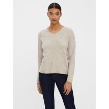 Trui met V-hals in zacht tricot