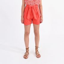 Short taille haute avec nœud
